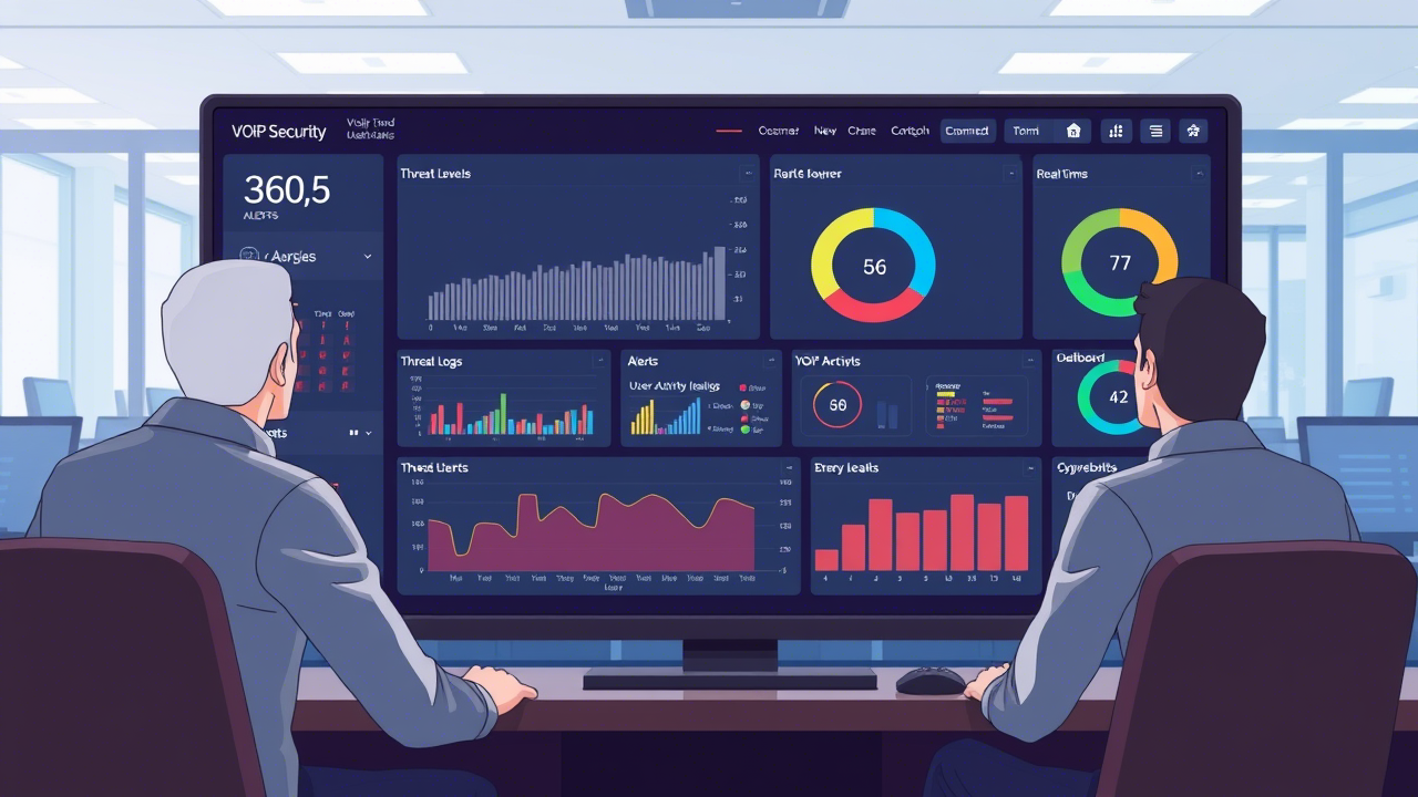 Comprehensive visual guide for VoIP security monitoring, making the process of threat detection easy to follow for all readers.