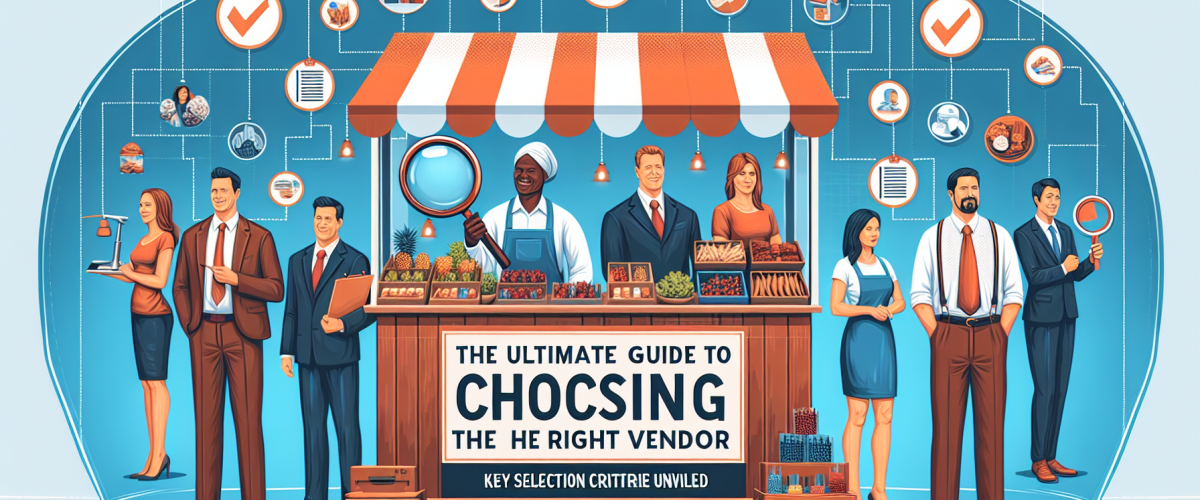 Vendor selection criteria