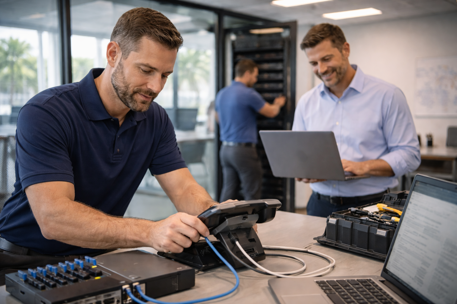 VoIP Installation Process Timeline - 72 Hours from Order to Operational