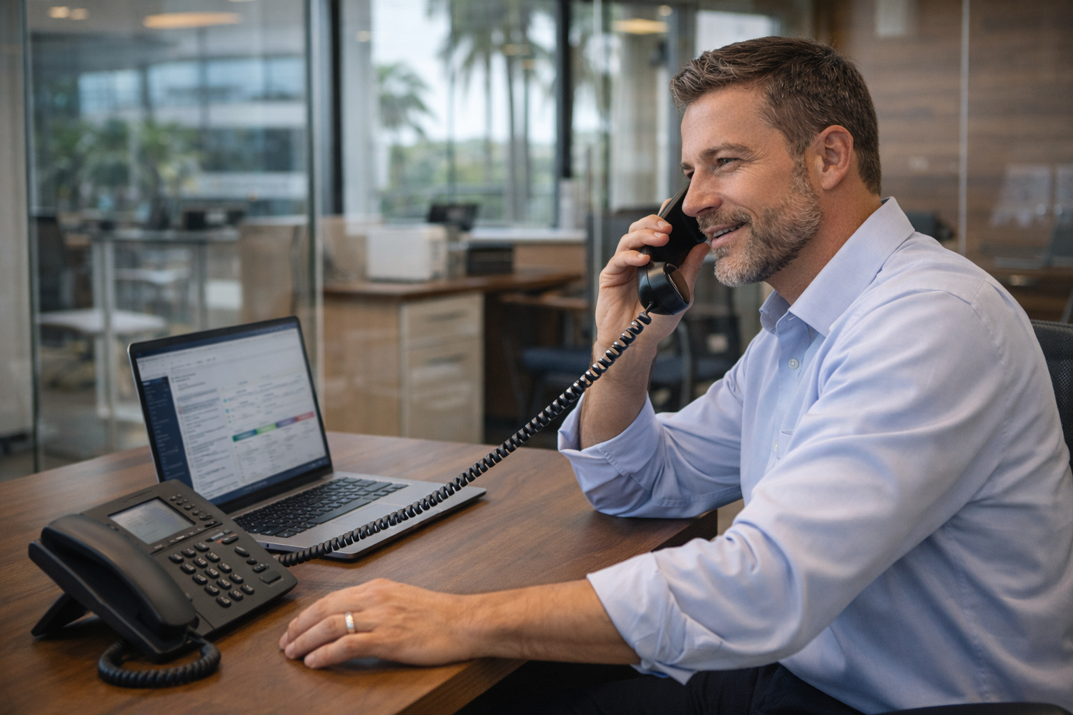 Florida business office successfully porting phone numbers to VoIP