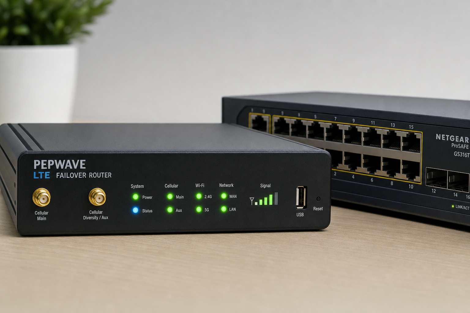 LTE failover router for business VoIP redundancy